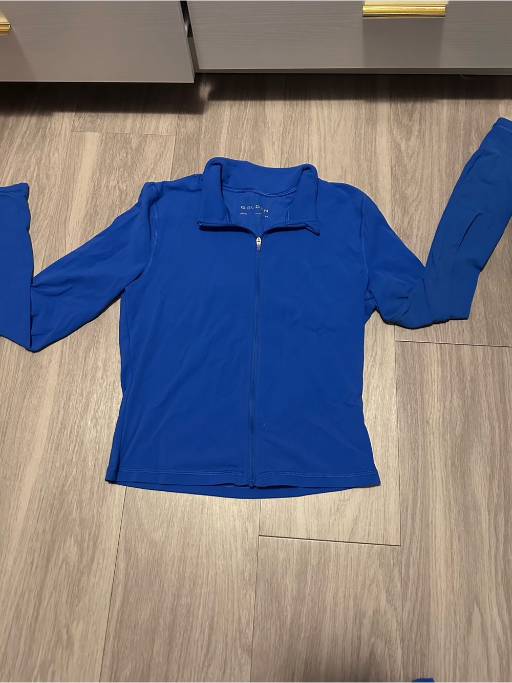 Golden by TNA Blue Full Zip Athletic Jacket